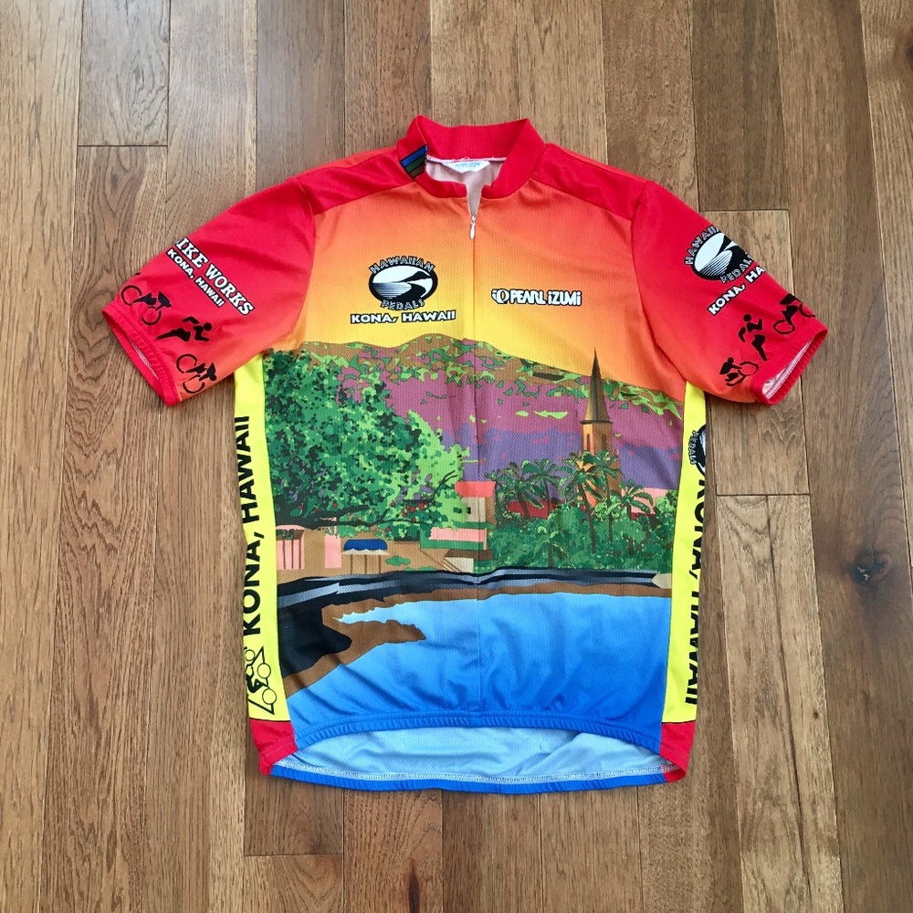 Men's Cycling Jersey Hawaiian Pedals Kona Hawaii